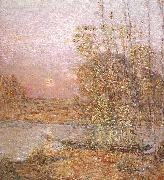 Childe Hassam Late Afternoon Sunset oil